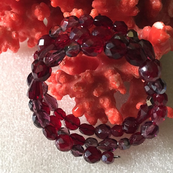 Vintage faced glass bracelet or chocker - Picture 1 of 3